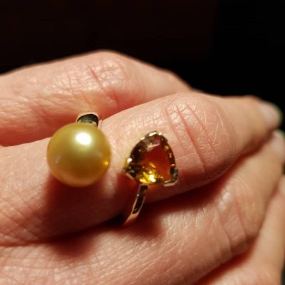 Prsten s perlou - Zlato šperky Borovičková Praha 3